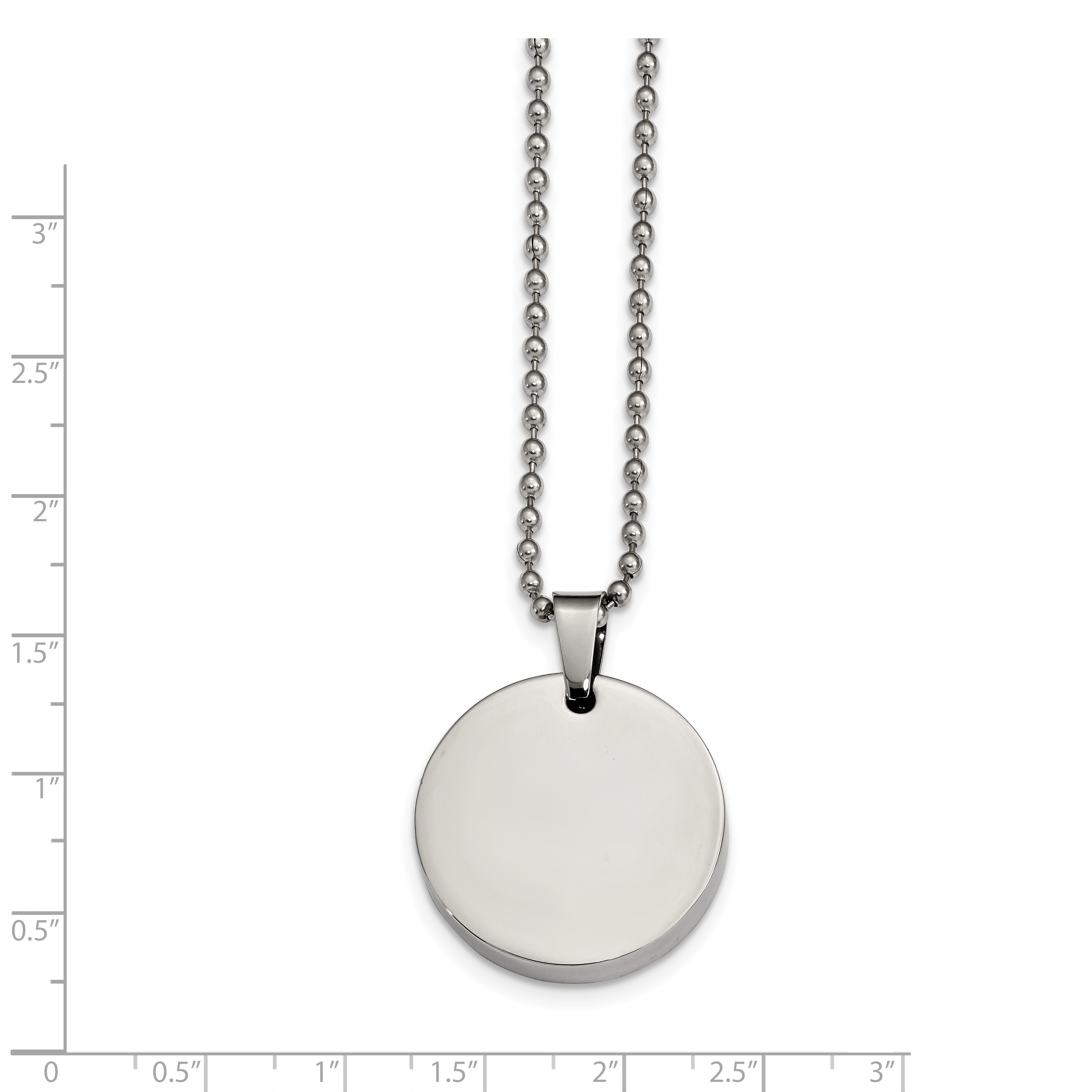 24 inch dog tag chain