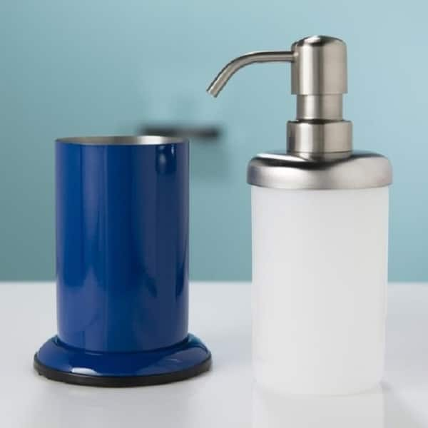 Shop Sealskin Countertop Soap And Lotion Dispenser Acero Blue On