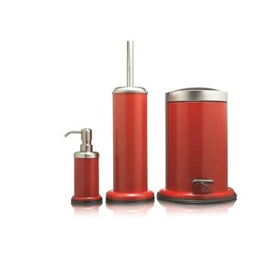 Sealskin 3-Piece Bathroom Accessories Set Acero Red