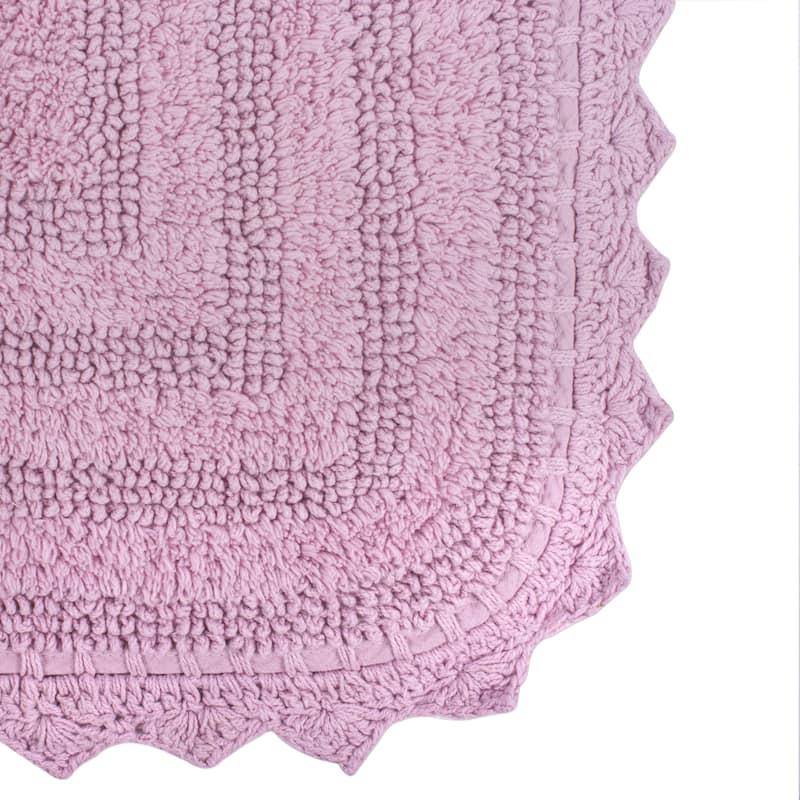 DII Reversible Soft Crochet Bath Mat
