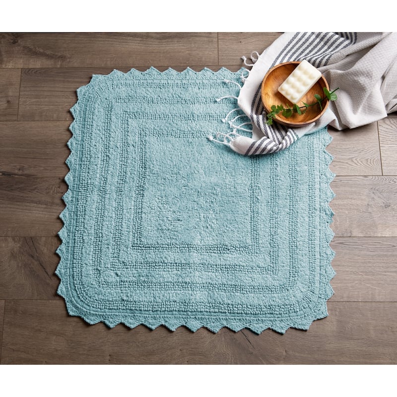 DII Reversible Soft Crochet Bath Mat
