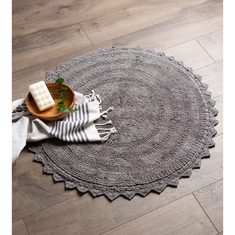 DII Reversible Soft Crochet Bath Mat