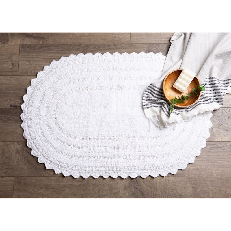 DII Reversible Soft Crochet Bath Mat