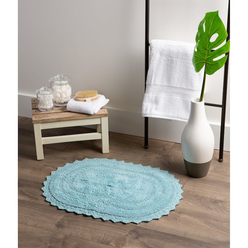 DII Reversible Soft Crochet Bath Mat