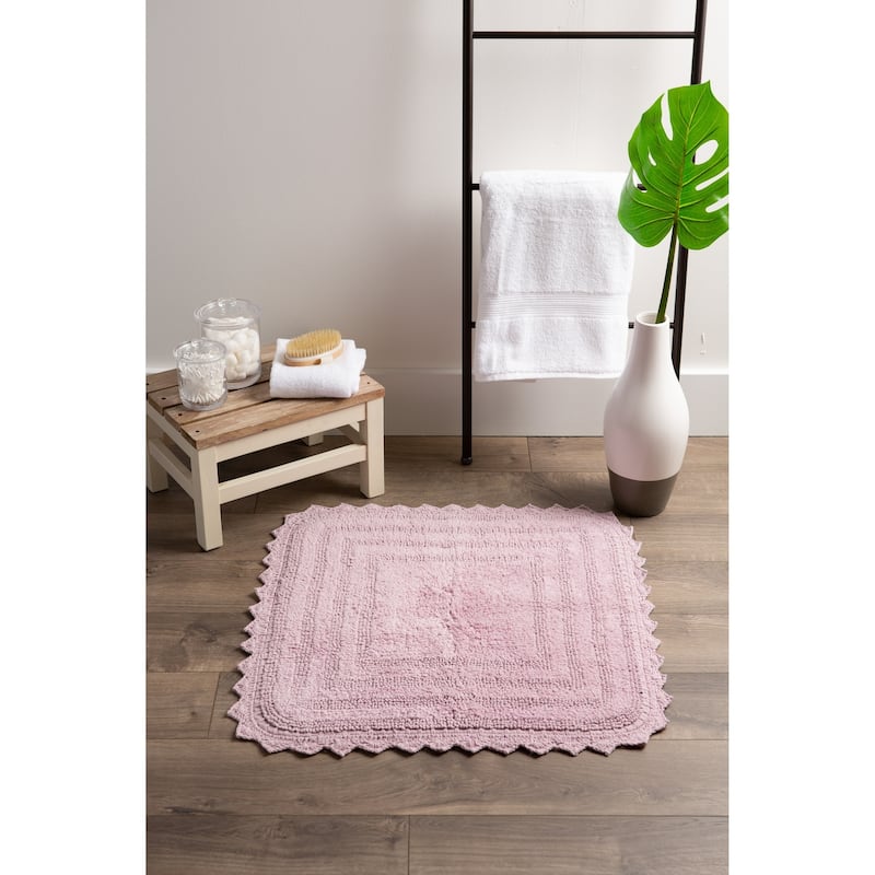DII Reversible Soft Crochet Bath Mat