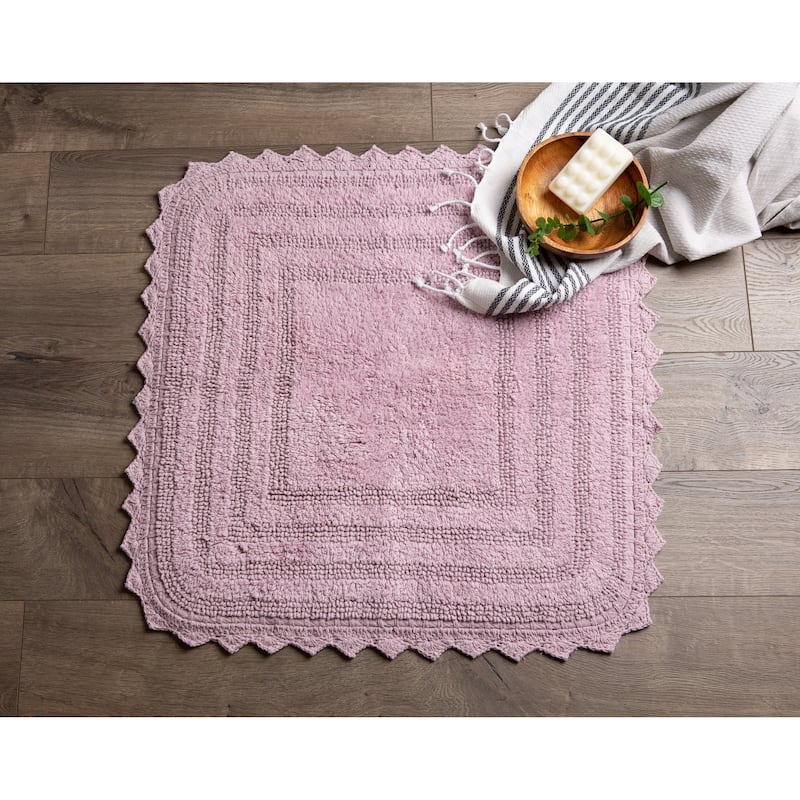 DII Reversible Soft Crochet Bath Mat