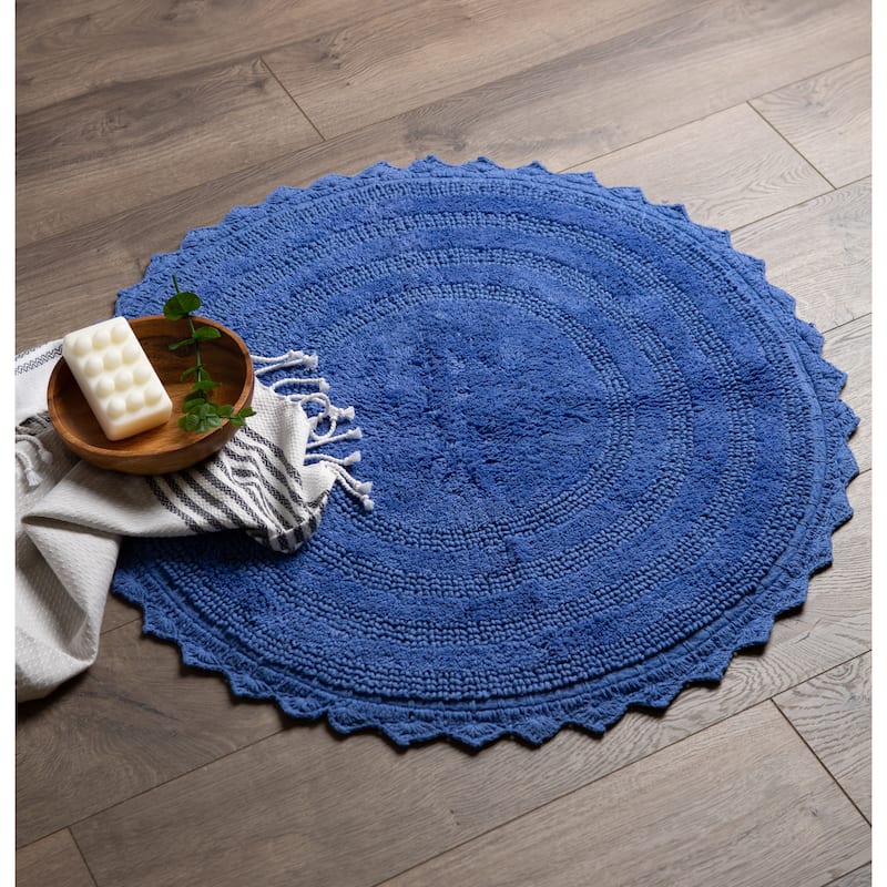 DII Reversible Soft Crochet Bath Mat