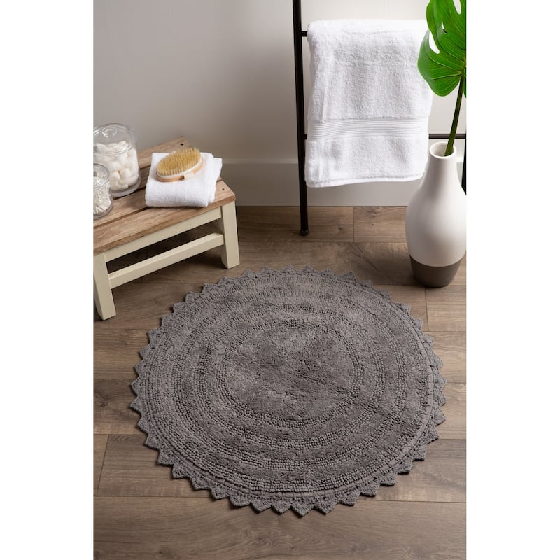 DII Reversible Soft Crochet Bath Mat