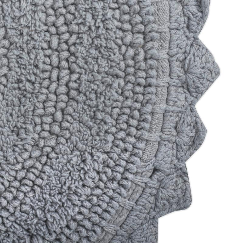 DII Reversible Soft Crochet Bath Mat