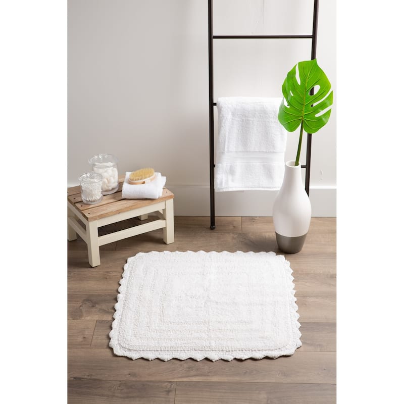 DII Reversible Soft Crochet Bath Mat