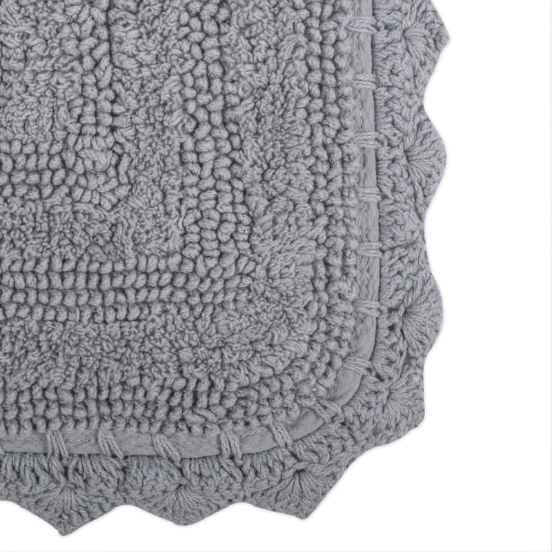 DII Reversible Soft Crochet Bath Mat