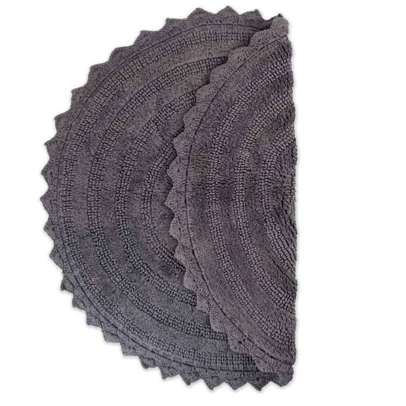 DII Reversible Soft Crochet Bath Mat