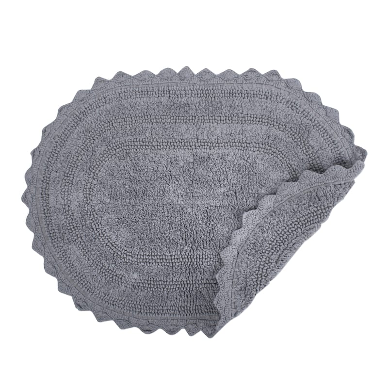 DII Reversible Soft Crochet Bath Mat