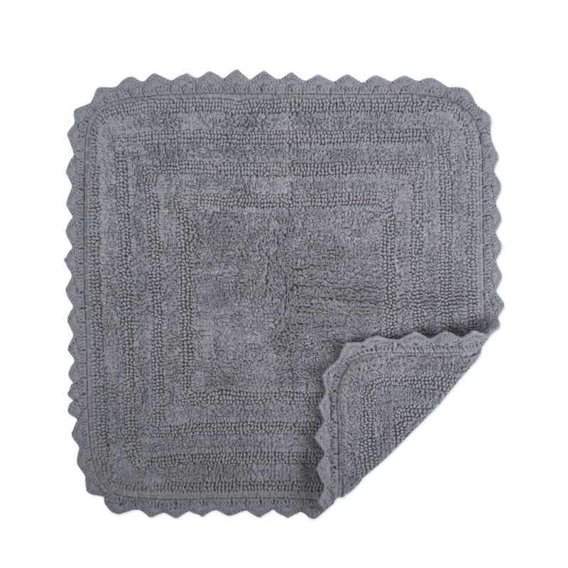 DII Reversible Soft Crochet Bath Mat