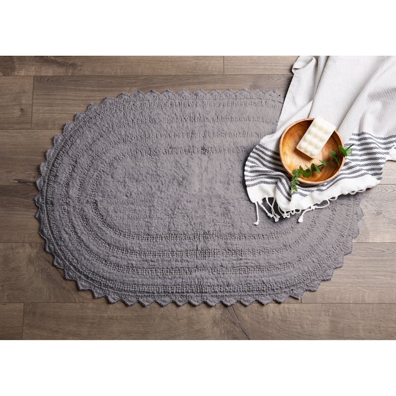 DII Reversible Soft Crochet Bath Mat