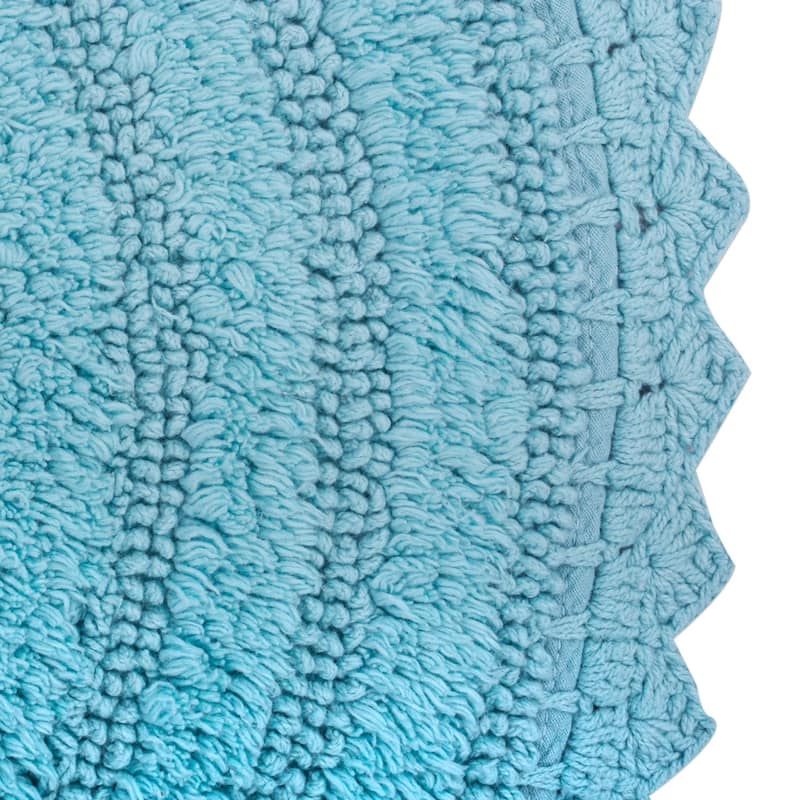 DII Reversible Soft Crochet Bath Mat