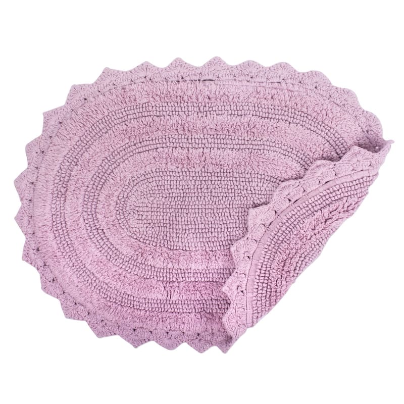 DII Reversible Soft Crochet Bath Mat