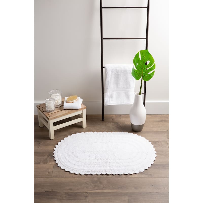 DII Reversible Soft Crochet Bath Mat