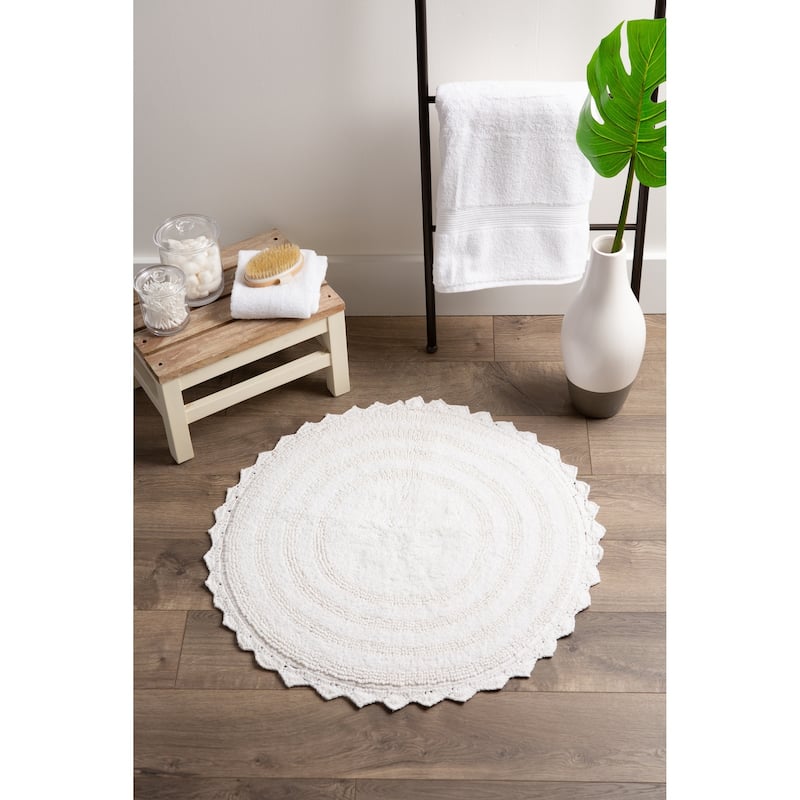 DII Reversible Soft Crochet Bath Mat