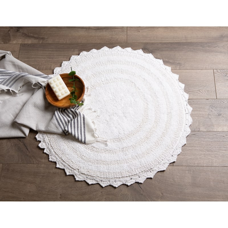 DII Reversible Soft Crochet Bath Mat