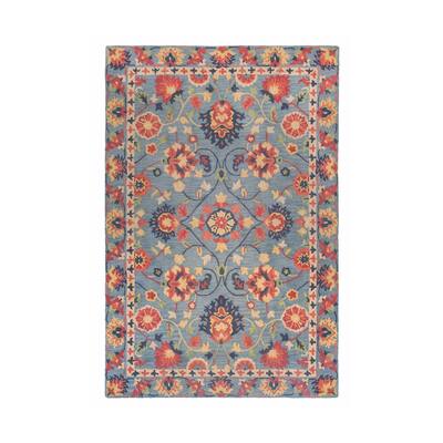 Colorfields Williamsburg Blue Tufted Rectangle Rug - 5'6 x 8'6