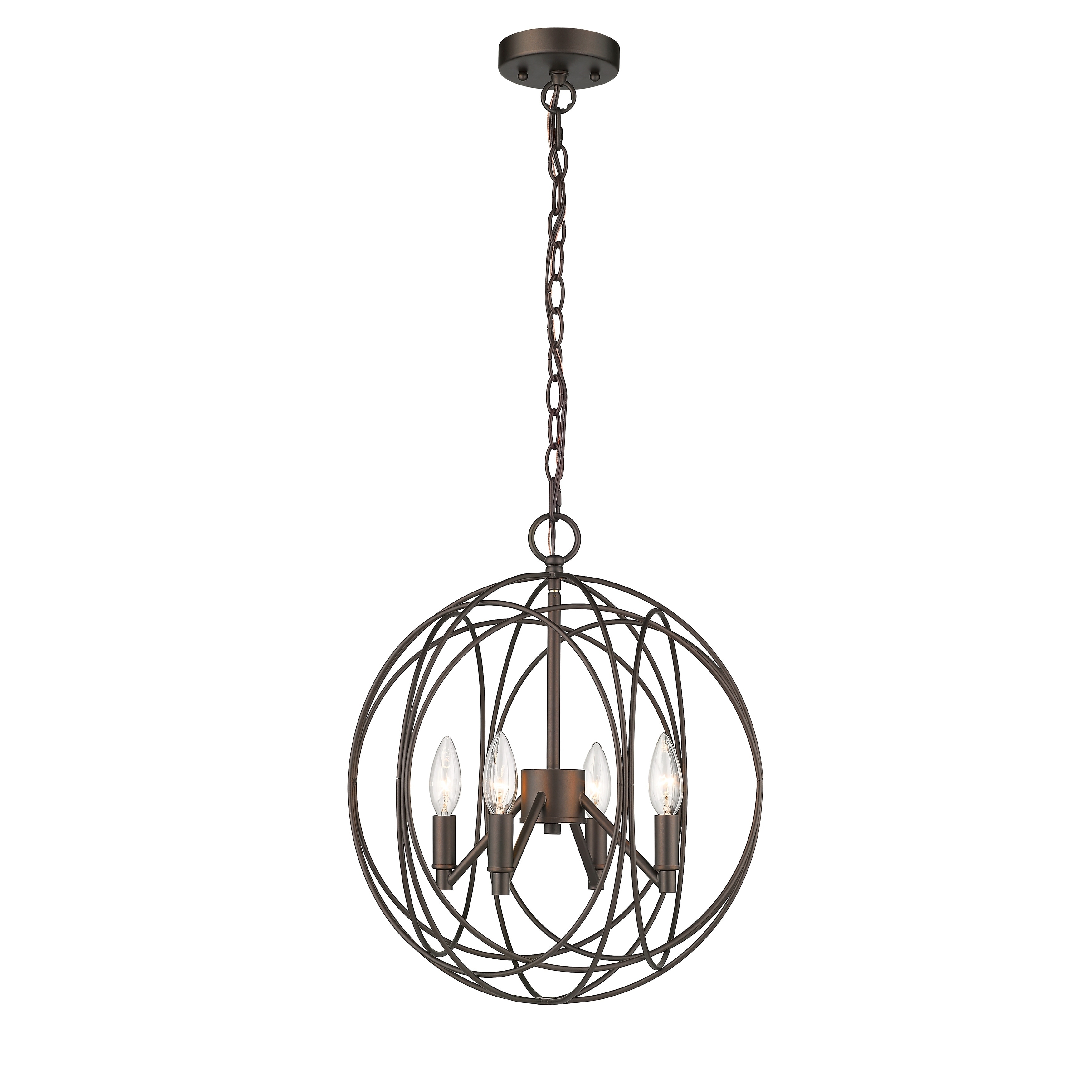 4-light Oil Rubbed Bronze Pendant - Oil Rubbed Bronze - Oil Rubbed Bronze