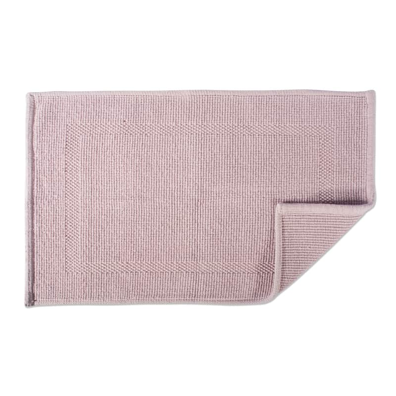 DII Soft and Absorbent Jacquard Bordered Bath Mat