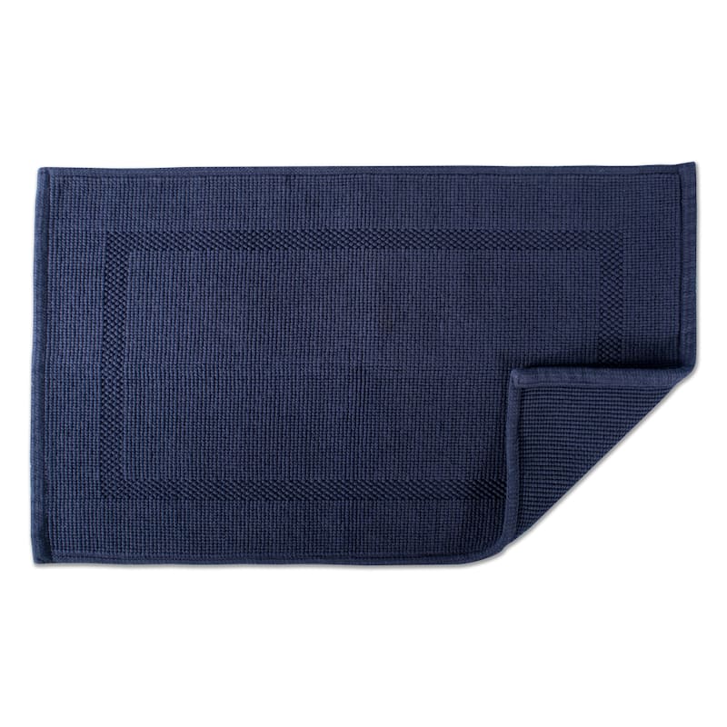 DII Soft and Absorbent Jacquard Bordered Bath Mat