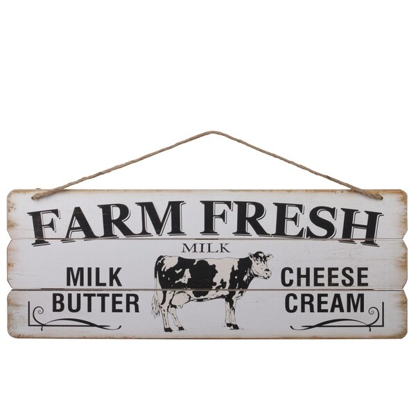 UTC58600 Wood Wall Art Distressed Painted Finish White