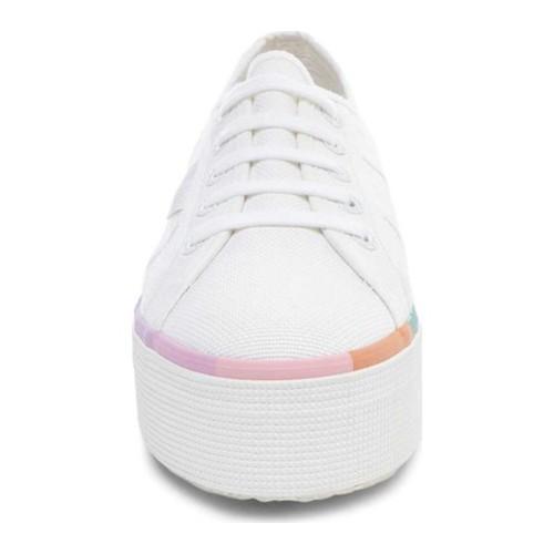 womens 2730 platform sneakers in white nappa leather