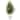 3.5' Olive Cone Topiary Artificial Tree in White Planter UV Resistant (Indoor/Outdoor)