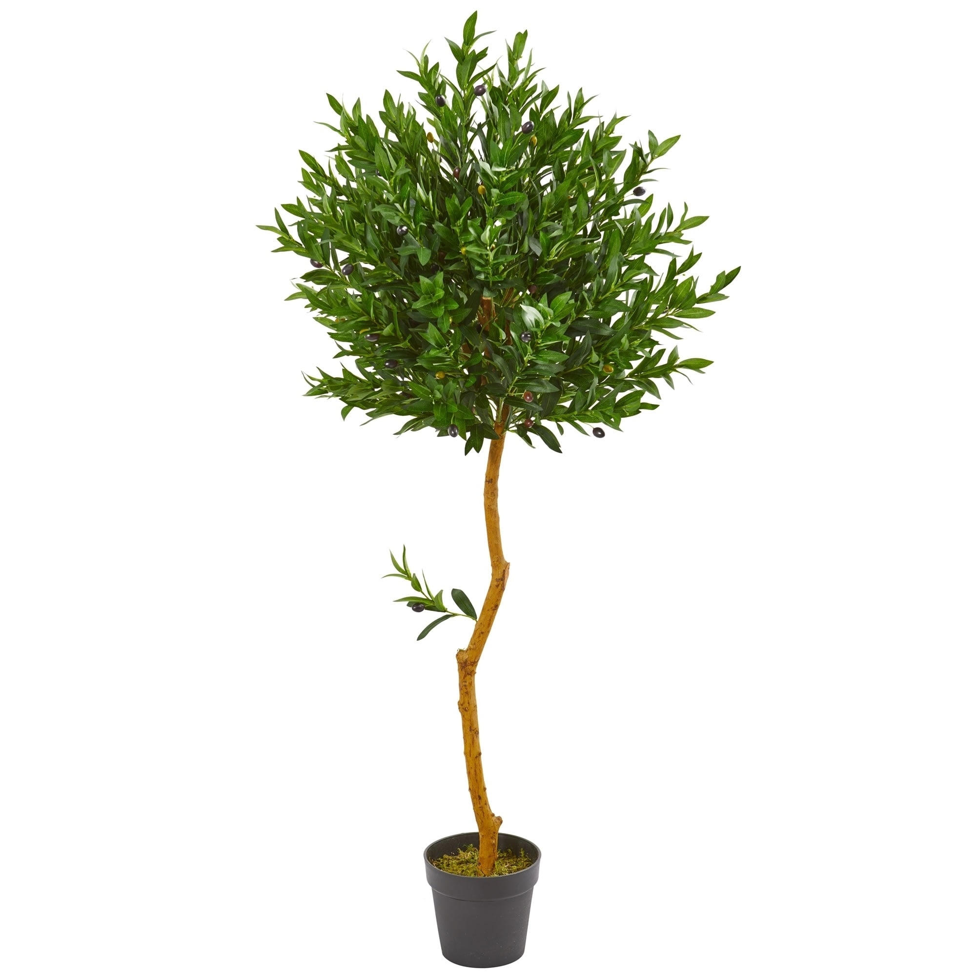 58" Olive Topiary Artificial Tree UV Resistant (Indoor/Outdoor)