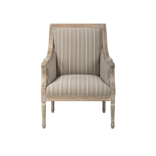 Distressed Wooden Frame Accent Chair With Fabric Upholstery Distressed Wooden Frame Accent Chair With Fabric Upholstery Taupe Gray And Brown On Free Shipping Today 23500556