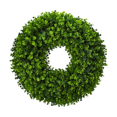 25" Eucalyptus Artificial Wreath