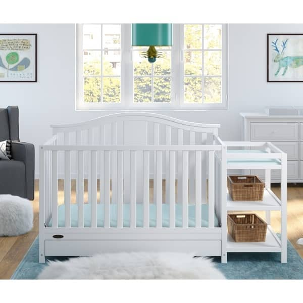 Shop Graco Solano 4 In 1 Convertible Crib And Changer With Drawer