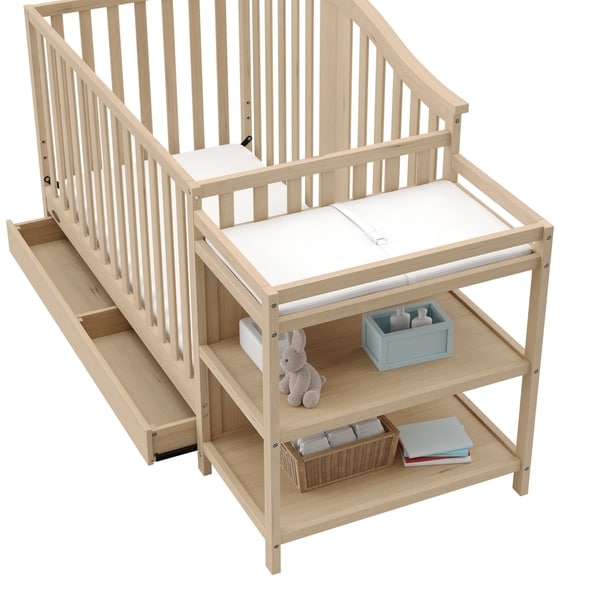 graco crib with changing table