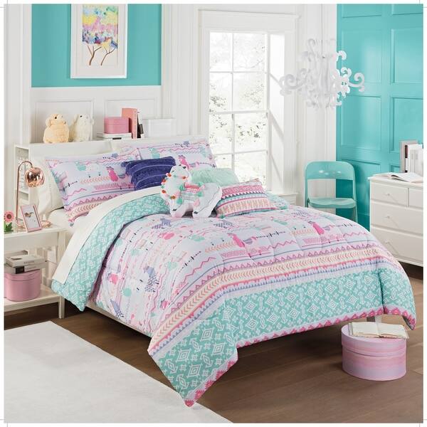 Shop Waverly Kids La La Llama Reversible Comforter Set On Sale
