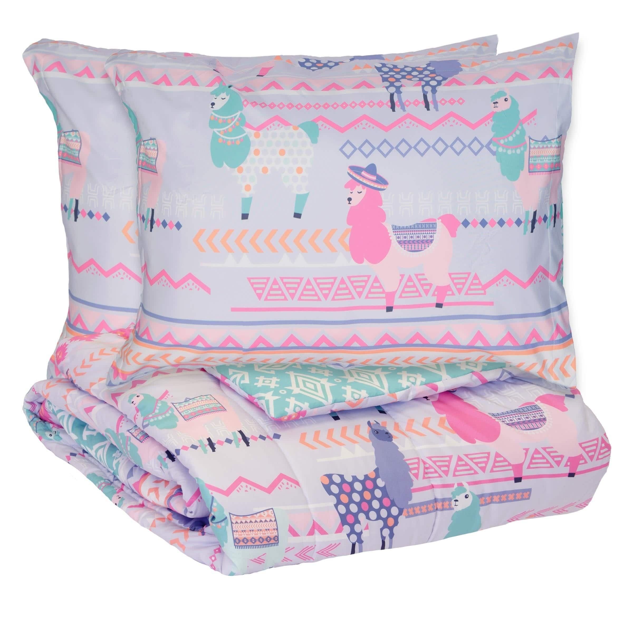 waverly kids la la llama reversible comforter se