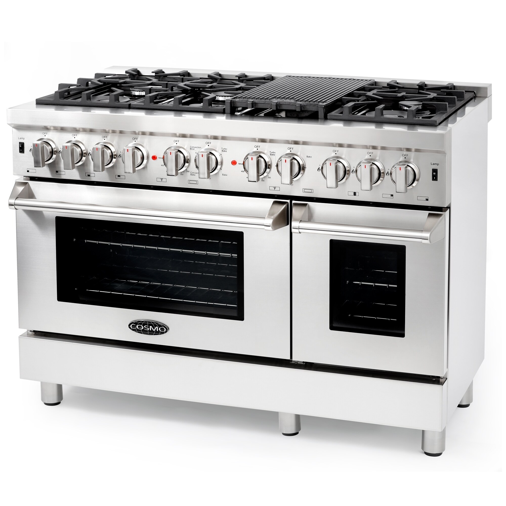 Shop Commercial-Style 48 In. 5.8 Cu. Ft. Double Oven Dual Fuel - Shop Commercial-Style 48 In. 5.8 Cu. Ft. Double Oven Dual Fuel