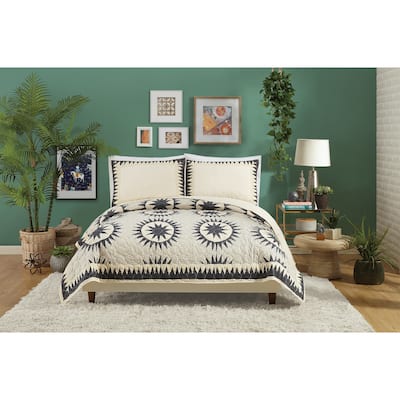 Soleil 100% Cotton 3-Piece Quilt Set by Jungalow