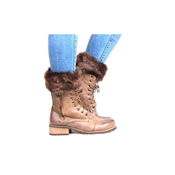 faux fur boot toppers
