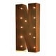 preview thumbnail 28 of 38, Rustic Vintage 11" Decorative LED Light Glow Letters N