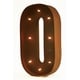 preview thumbnail 29 of 38, Rustic Vintage 11" Decorative LED Light Glow Letters O