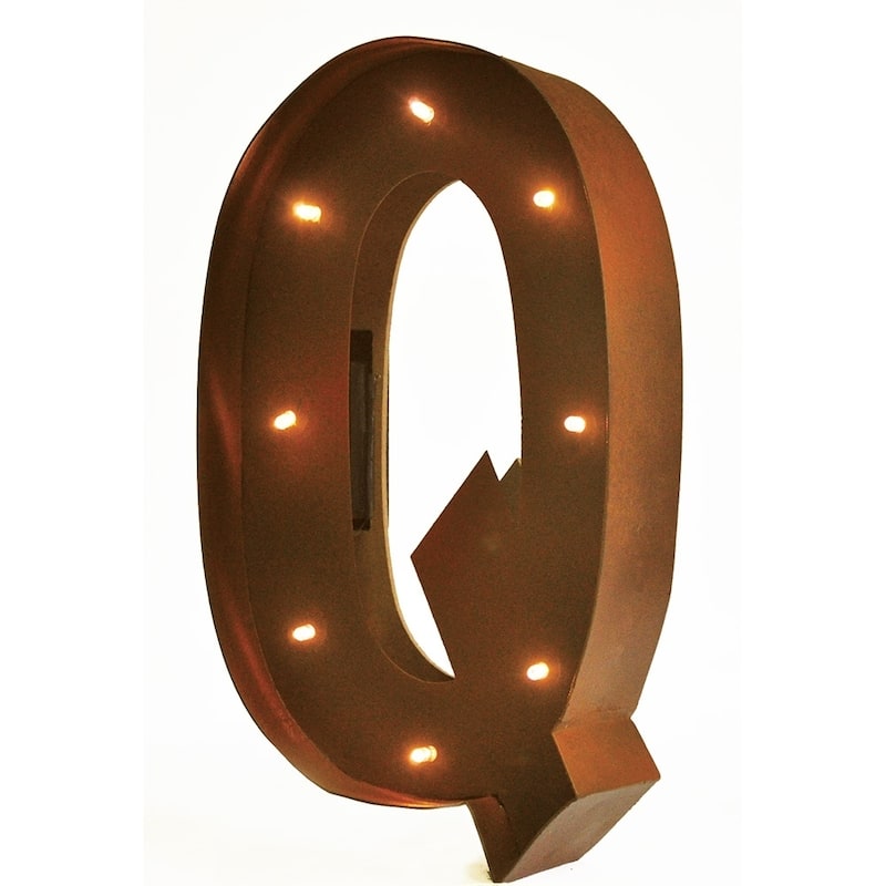 Rustic Vintage 11" Decorative LED Light Glow Letters