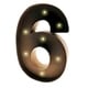 preview thumbnail 12 of 38, Rustic Vintage 11" Decorative LED Light Glow Letters 6