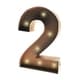 preview thumbnail 8 of 38, Rustic Vintage 11" Decorative LED Light Glow Letters 2