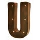 preview thumbnail 35 of 38, Rustic Vintage 11" Decorative LED Light Glow Letters U