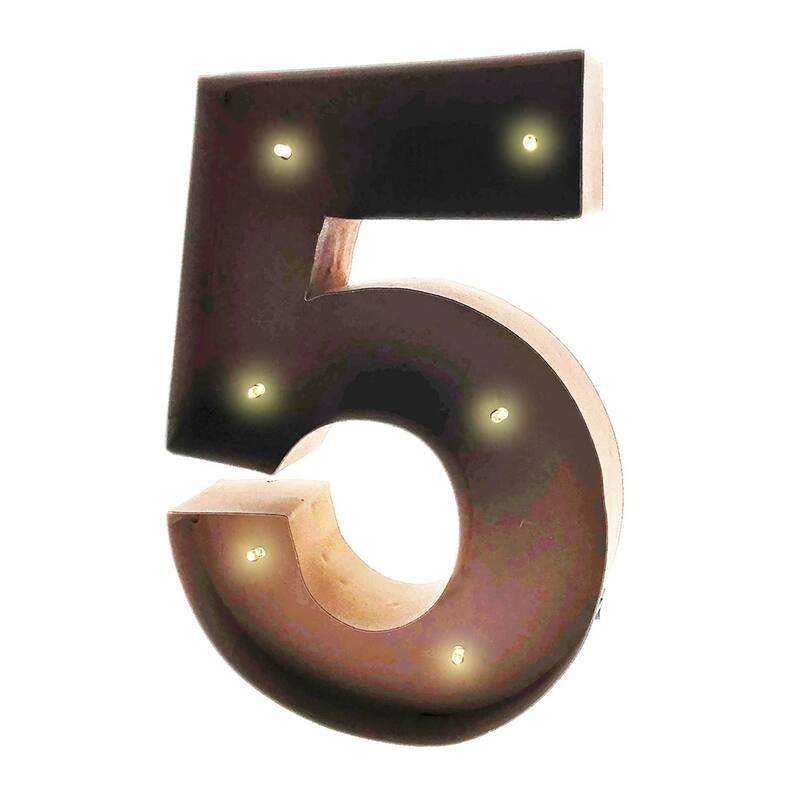 Rustic Vintage 11" Decorative LED Light Glow Letters