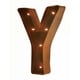 preview thumbnail 39 of 38, Rustic Vintage 11" Decorative LED Light Glow Letters Y