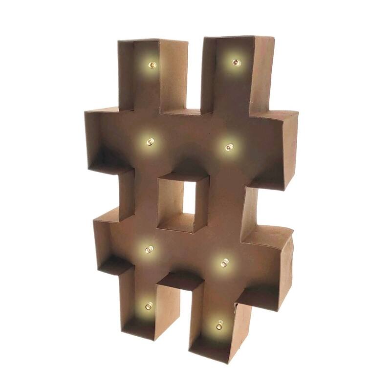 Rustic Vintage 11" Decorative LED Light Glow Letters